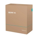 Caja DeepCool MACUBE 110 - Para Mini-ITX / Mico-ATX / ATX, conectores 1x USB 3.0, 1x USB 2.0, vidrio templado, 3x abanico de 120mm Frontal(no incluido), 1x abanico de 120mm Trasero(no incluido), color negro. R-MACUBE110-BKNGM0N-C-1
