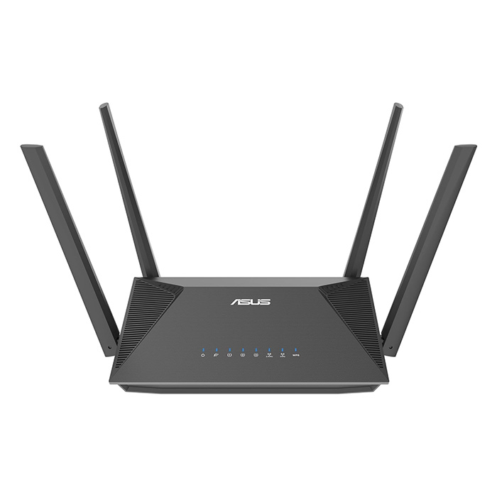 Red Inalambrica Asus RT-AX52 - AX1800 dual band WiFi 6, tecnología ASUS AiMesh WiFi, 1201Mbps + 574Mbps (5.0Ghz/2.4Ghz), RJ-45, 10/100/1000Mbps, cifrado WPA/WPA2/WPA3-Personal, WPA/WPA2-Enterprise. RT-AX52