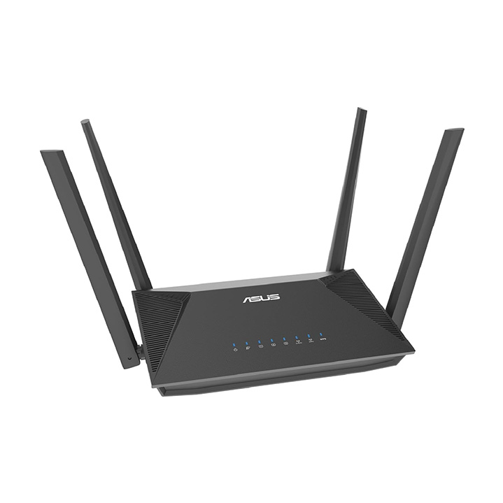 Red Inalambrica Asus RT-AX52 - AX1800 dual band WiFi 6, tecnología ASUS AiMesh WiFi, 1201Mbps + 574Mbps (5.0Ghz/2.4Ghz), RJ-45, 10/100/1000Mbps, cifrado WPA/WPA2/WPA3-Personal, WPA/WPA2-Enterprise. RT-AX52