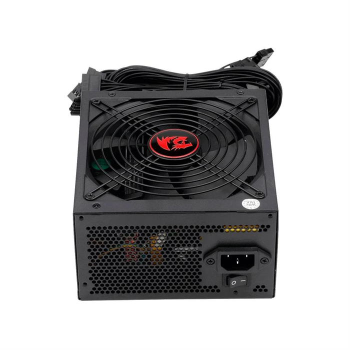 Fuente de Poder Redragon RGPS 600W PS002 - Potencia de 600W ATX, conexiones 2x PCI-Express, 6x SATA, certificado 80 PLUS Bronce. RGPS 600W PS002