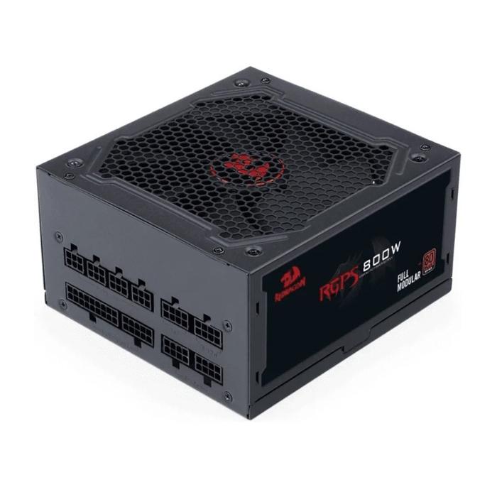 Fuente de Poder Redragon GC-PS011 800W - Potencia de 800W ATX, conexiones 4x PCI-Express, 6x SATA, certificado 80 PLUS Bronce. GC-PS011 800W