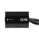 Fuente de Poder Corsair CX750 - Potencia de 750W ATX, conexiones 2 x PCI-Express, 3x SATA, certificado 80 PLUS Bronze. CP-9020279-NA
