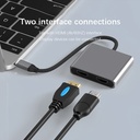 Adaptador O.E.M. - Tipo-C a dos salidas HDMI 4K, Expansión o clonación de pantalla, FY-D-4002