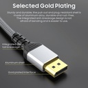 Cable Audio/Video HDMI a DP - HDMI a Display port UHD, 8K, Color: negro, 6 pies. FY-3011-1.8M
