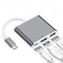 Hub 3 en 1 - USB 3.0 Tipo C macho a USB 3.0 + HDMI. FY-D-7040