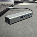 HUB O.E.M. Adaptador 3x USB 3.0, 1x RJ45, FY-D-4014