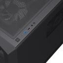 Caja GameMax - Para ATX,Micro ATX,Mini-ITX, conectores 1x USB 3.0, vidrio templado, color negro. VISTA COC BK