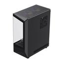 Caja GameMax - Para ATX,Micro ATX,Mini-ITX, conectores 1x USB 3.0, vidrio templado, color negro. VISTA COC BK