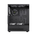 Caja GameMax - Para ATX,Micro ATX,Mini-ITX, conectores 1x USB 3.0, vidrio templado, color negro. VISTA COC BK