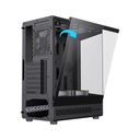 Caja GameMax - Para ATX,Micro ATX,Mini-ITX, conectores 1x USB 3.0, vidrio templado, color negro. VISTA COC BK