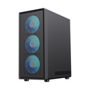 Caja GameMax - Para ATX、M-ATX、ITX, conectores 1x USB 3.0, 1x USB 2.0, 1x Tipo C, vidrio templado, color negro. Storm 2 AB