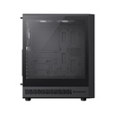 Caja GameMax - Para ATX、M-ATX、ITX, conectores 1x USB 3.0, 1x USB 2.0, 1x Tipo C, vidrio templado, color negro. Storm 2 AB