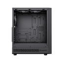 Caja GameMax - Para ATX、M-ATX、ITX, conectores 1x USB 3.0, 1x USB 2.0, 1x Tipo C, vidrio templado, color negro. Storm 2 AB