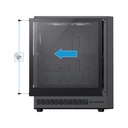 Caja GameMax - Para ATX、M-ATX、ITX, conectores 1x USB 3.0, 1x USB 2.0, 1x Tipo C, vidrio templado, color negro. Storm 2 AB