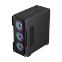 Caja GameMax - Para E-ATX, ATX, M-ATX, ITX, conectores 1x USB 3.0, 2x USB 2.0, vidrio templado, Sin ventilador, color negro. Siege BK