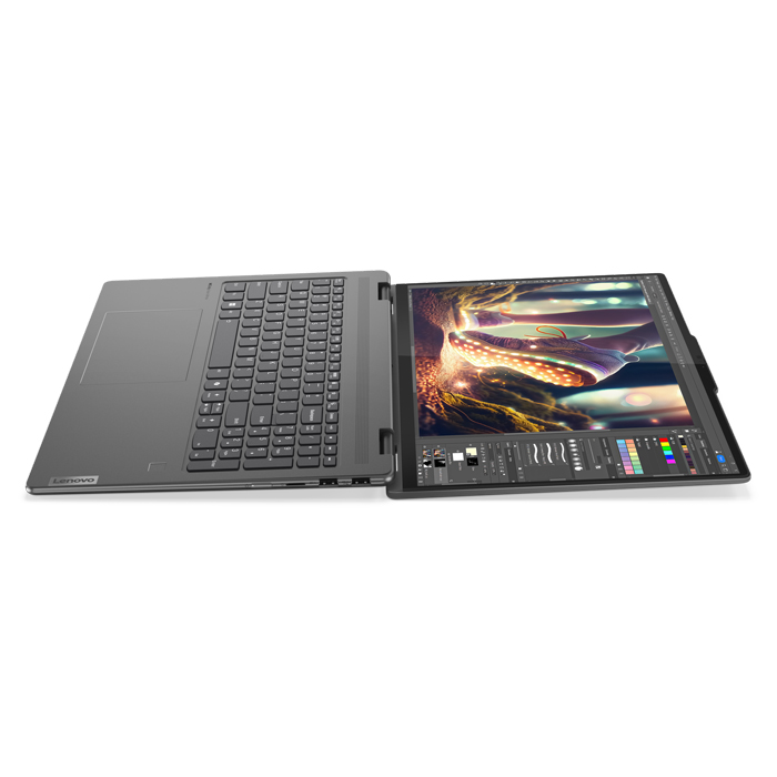 Laptop Lenovo Yoga 7 16IML9 2 en 1- 16" WUXGA (1920x1200) IPS, Intel Core Ultra 7 155U, 16GB LPDDR5, 1 TB SSD M.2 NVME, Webcam, Wifi, Bluetooth, Gráficos Intel Iris Xe, Windows 11 Home, inglés, Color Negro. 83DL0002US