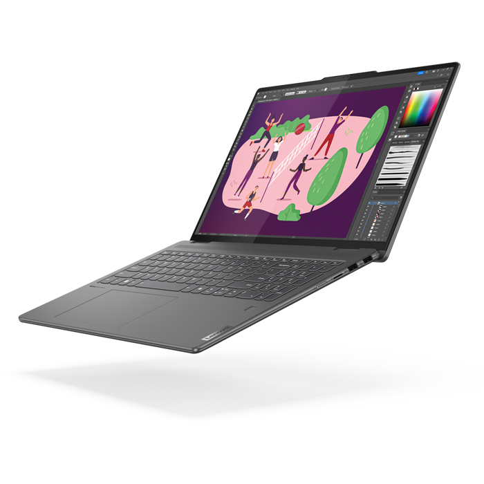 Laptop Lenovo Yoga 7 16IML9 2 en 1- 16" WUXGA (1920x1200) IPS, Intel Core Ultra 7 155U, 16GB LPDDR5, 1 TB SSD M.2 NVME, Webcam, Wifi, Bluetooth, Gráficos Intel Iris Xe, Windows 11 Home, inglés, Color Negro. 83DL0002US