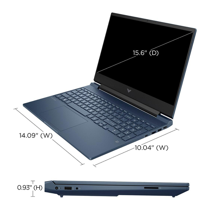 Laptop HP VICTUS 15 - 15.6" 1920 X 1080 144hz, Intel i7-12650H, 16 GB DDR4 3200 MHz, 512GB PCI-E NVMe, NVIDIA RTX 4050 6GB, Webcam, WiFi, Bluetooth, Windows 11 Home. 15-FA1163DX