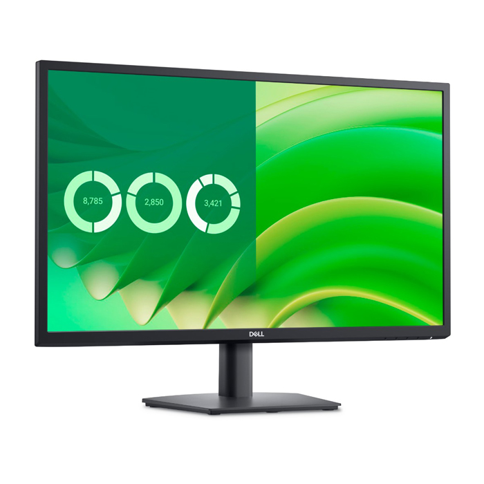 Monitor Dell E2725H - 27", FHD 1920 x 1080 , 16:9, 75Hz, 300cd/m2, 8ms, VGA, DisplayPort, Color: Negro. E2725H
