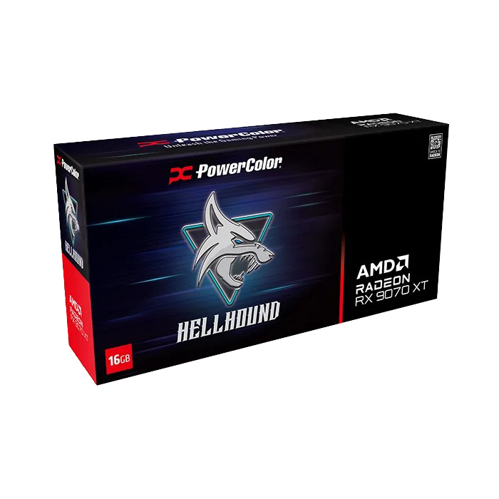 Tarjeta de Video PowerColor Hellhound AMD Radeon RX9070XT - 16GB GDDR6, 256-bit, 1 x HDMI 2.1，3 x DisplayPort 2.1, PCIE 4.0 x 8, 2x Abanico. RX9070XT 16G-A (copia)
