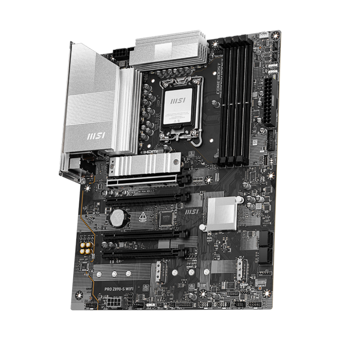 Tarjeta Madre MSI Intel Ultra - LGA1851, Intel Z890, ATX, 4x DDR5 hasta 256GB UDIMM, 4x ranuras PCI-E x16, HDMI 2.1, DP 1.4, Tipo-C, USB. PRO Z890-S WIFI