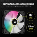 Abanicos enfriamiento iCUE SP120 RGB ELITE - Performance 120mm PWM de 4.724 in, 4 Pines. CO-9050108-WW