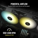 Abanicos enfriamiento iCUE SP120 RGB ELITE - Performance 120mm PWM de 4.724 in, 4 Pines. CO-9050108-WW