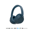 Auriculares Sony, auriculares inalámbricos con diadema y cancelación activa de ruido (ANC), Bluetooth 5.2, Jack 3.5 mm y USB-C para carga, color azul. WH-CH720N/L