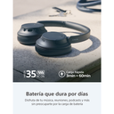 Auriculares Sony, auriculares inalámbricos con diadema y cancelación activa de ruido (ANC), Bluetooth 5.2, Jack 3.5 mm y USB-C para carga, color azul. WH-CH720N/L