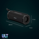 Bocina Sony, parlante portátil inalámbrico de 7.5W, Bluetooth 5.3, resistente al agua y polvo IP67, ULT FIELD 1, negro. SRS-ULT10/B