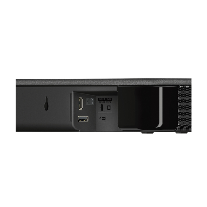 Bocina Sony, barra de sonido única de 2 canales con tecnología Bluetooth 4.2, HDMI ARC, USB, 120W, negro. HT-S100F