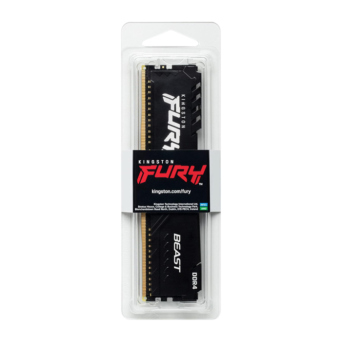 Memoria Ram DIMM Fury Beast Black XMP - 16GB (1x16GB) DDR4 3200MT/s CL16  DIMM. KF432C16BB/16
