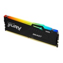 16GB (1x16GB) DDR5 5600MT/s CL40 FURY Beast Black RGB XMP DIMM