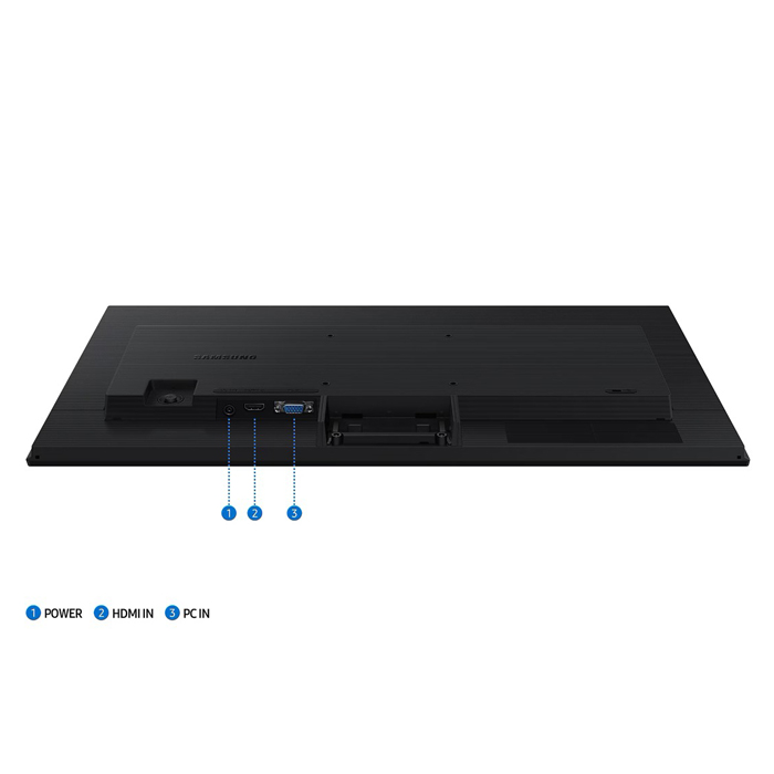 Monitor Samsung Flat S3 S30GD - 27" IPS, FHD (1920 x 1080), 250cd/m2, 100Hz, 5ms, 16:9, 1000:1, Vga, Hdmi 1.4, Color Negro. LS27D300GANXZA