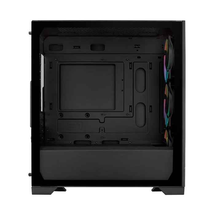 Caja Cooler Master Elite 301 - Micro-ATX, ITX, conectores 2x USB 3.2, vidrio templado, 3x Ventiladores Frontales, 1x Ventilador posterior, color negro. E301-KGNN-S00