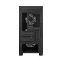 Caja Cooler Master Elite 301 - Micro-ATX, ITX, conectores 2x USB 3.2, vidrio templado, 3x Ventiladores Frontales, 1x Ventilador posterior, color negro. E301-KGNN-S00