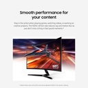 Monitor Samsung Curvo S36GD - 24" IPS FHD (1920X1080), 250cd/m2, 100Hz, 4ms, 16:9, 3000:1, Vga, Hdmi, Color Negro. LS24D366GANXZA