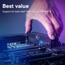 Memoria Ram UDIMM Crucial - Capacidad de 32GB DDR5, PC5-44800 (5600Mhz), No ECC, CL46, 1.1V, color negro CT32G56C46U5