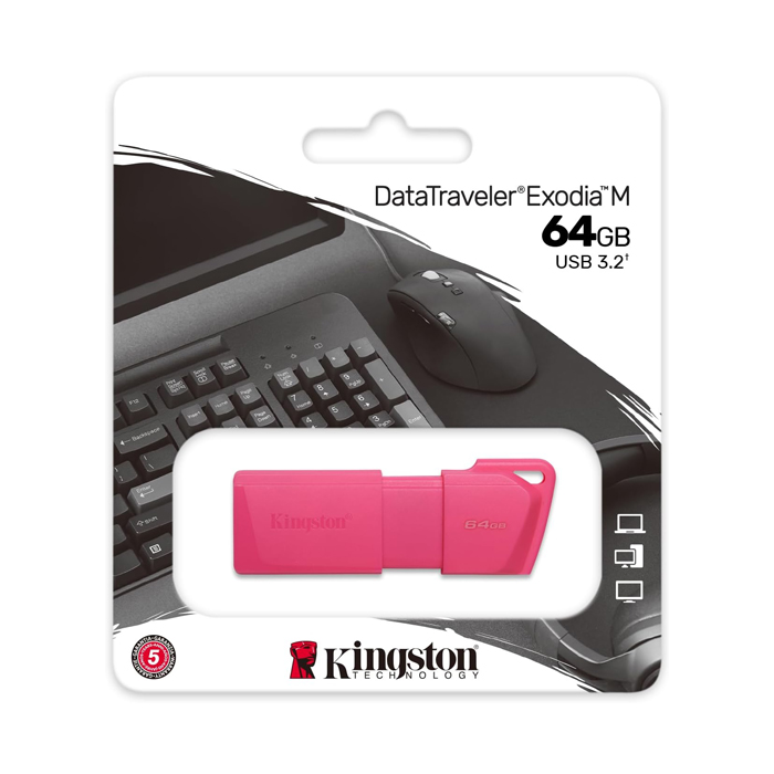 Memoria Usb 64gb 3.2 Kingston Exodia M Latam Dtxm Neon P Kc-U2l64-7ln