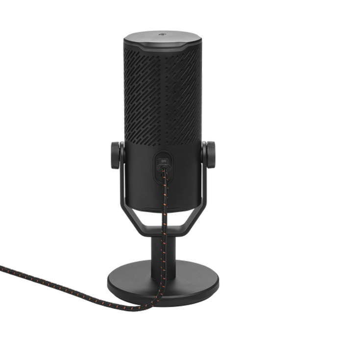 Micrófono Alambrico Usb Jbl Quantum Stream Doble Patron Para Trasmision Negro Jblqstreamblkam
