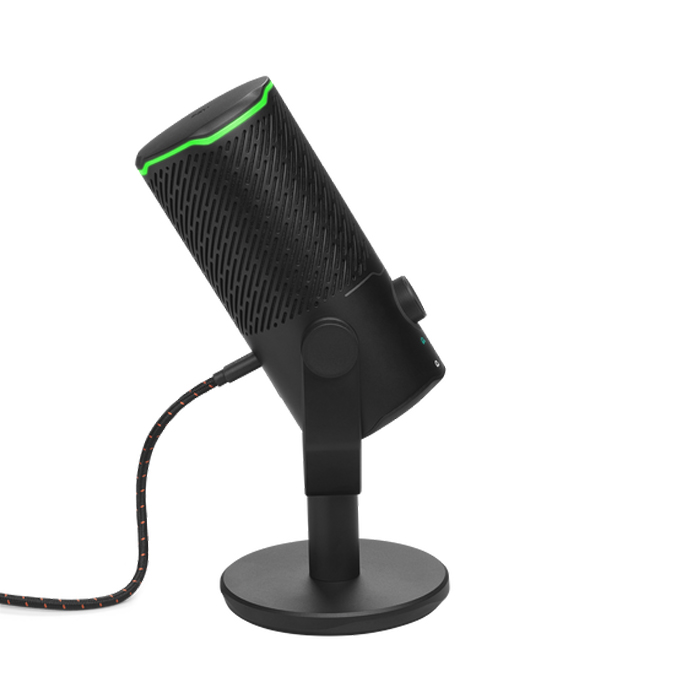 Micrófono Alambrico Usb Jbl Quantum Stream Doble Patron Para Trasmision Negro Jblqstreamblkam