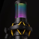 Microfono Thonet & Vander Vx320 - Alámbrico USB, micrófono condensador, RGB, streamers y gamers. Hk096-03666 Negro