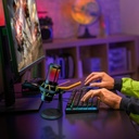 Microfono Thonet & Vander Vx320 - Alámbrico USB, micrófono condensador, RGB, streamers y gamers. Hk096-03666 Negro
