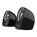 Parlante Genius SP-Q160 - Mini altavoz USB, Conector de audio 3.5mm, Alimentación USB, Color Negro y Gris. 31730027400