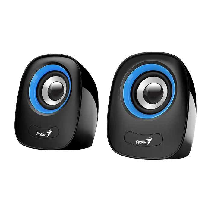 Parlante Genius SP-Q160 - Mini altavoz USB, Conector de audio 3.5mm, Alimentación USB, Color Azul. 31730027403