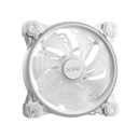 Abanico XPG Hurricane 120 ARGB - Para gabinete, caja 120mm, hasta 2000 RPM, conector 4 pines, 18dBA, color blanco.