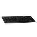 Teclado Argom ARG-KB-7418 - Combo de teclado y ratón óptico, 3 botones, 800dpi, usb, español, color negro.