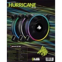 Abanico Eagler Warrior Hurricane - 3x Ventiladores ARGB, 120x120x25mm, 3 pines, Hub controlador. Fcf12241001c