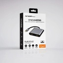 Adaptador Argom - Tipo-C a dos puertos de salida HDMI 4K, un puerto USB3.0 y una ranura de entrada PD Tipo-C