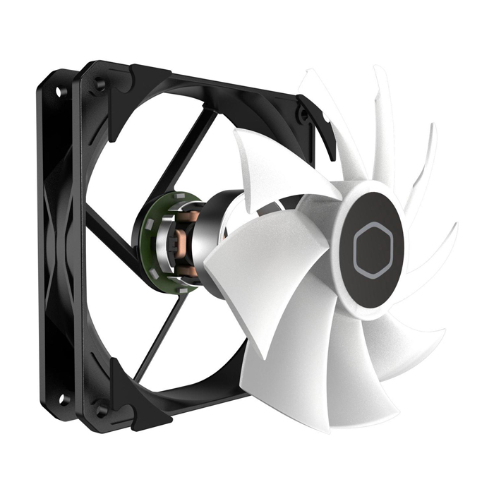 Abanico Rgb Cooler Master Mf120 Lite 120mm Pwm De 4 Pines Mfw-B2dn-17npa-R1 Negro